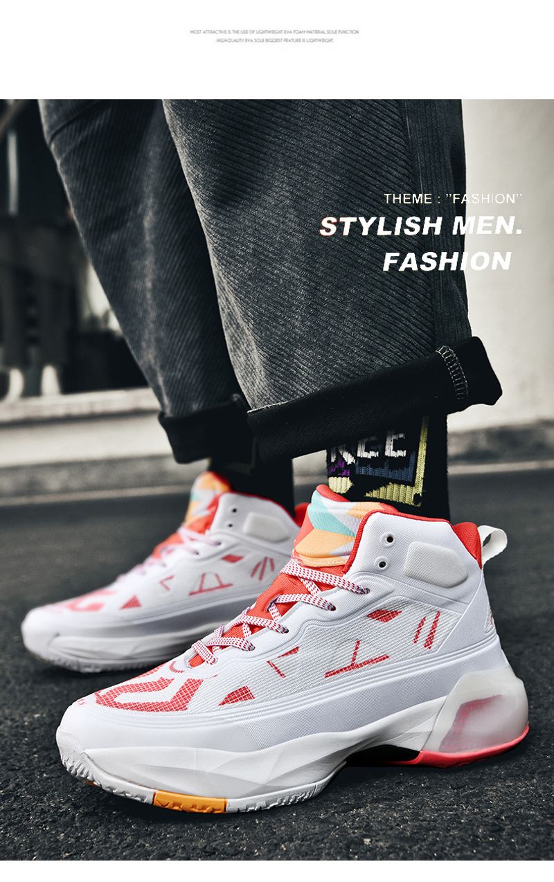 Yixing Sports produce un nou High-Top-Schuhe cu MD+Gummi+TPU-Reibung und Sound, geeignet für praktischen Basketball_voghion.com