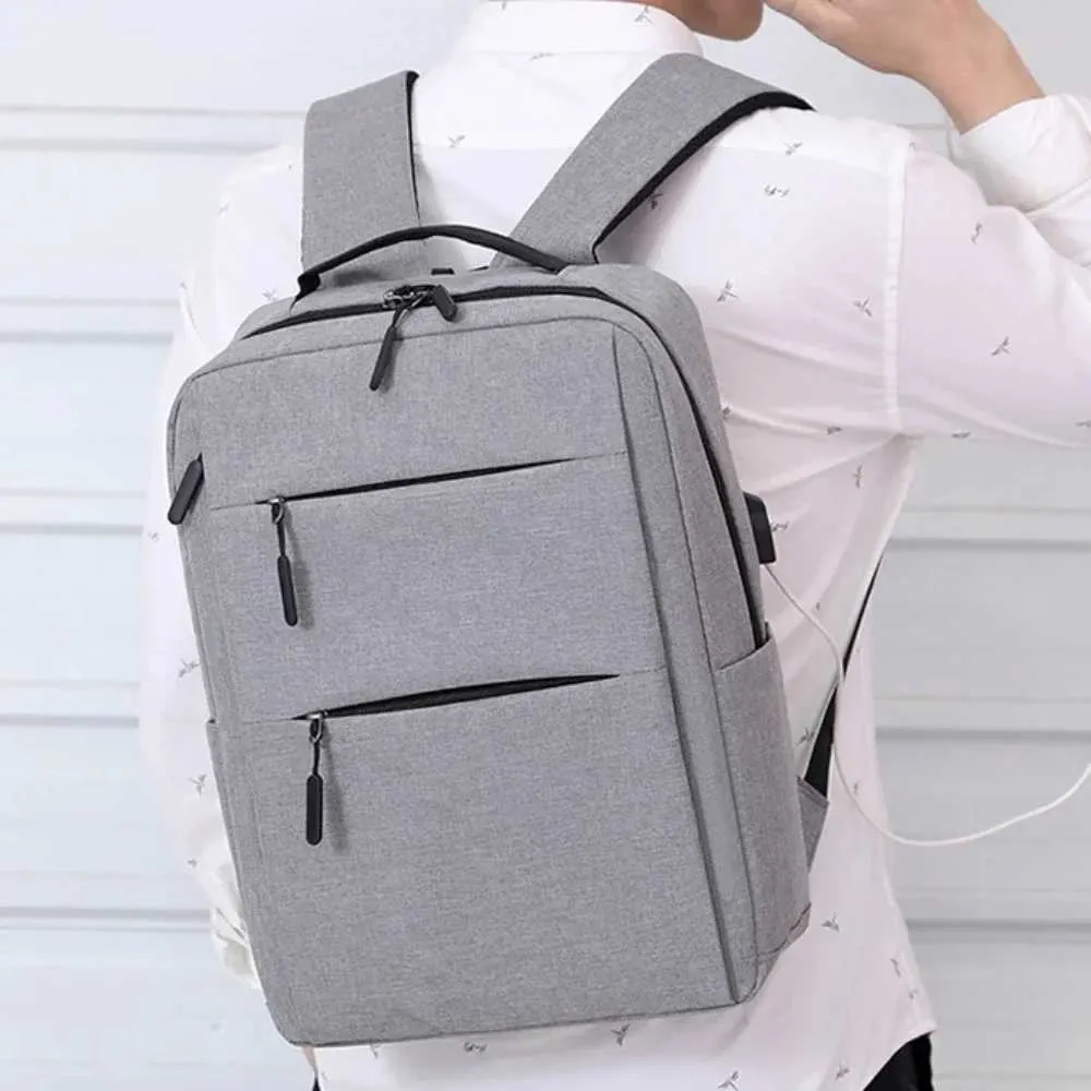 2024 Sacs imperméables multifonctionnels pour hommes pour sac à dos pour ordinateur portable d'affaires masculin Sac à dos de chargement USB Sac à dos en nylon décontracté_voghion.com