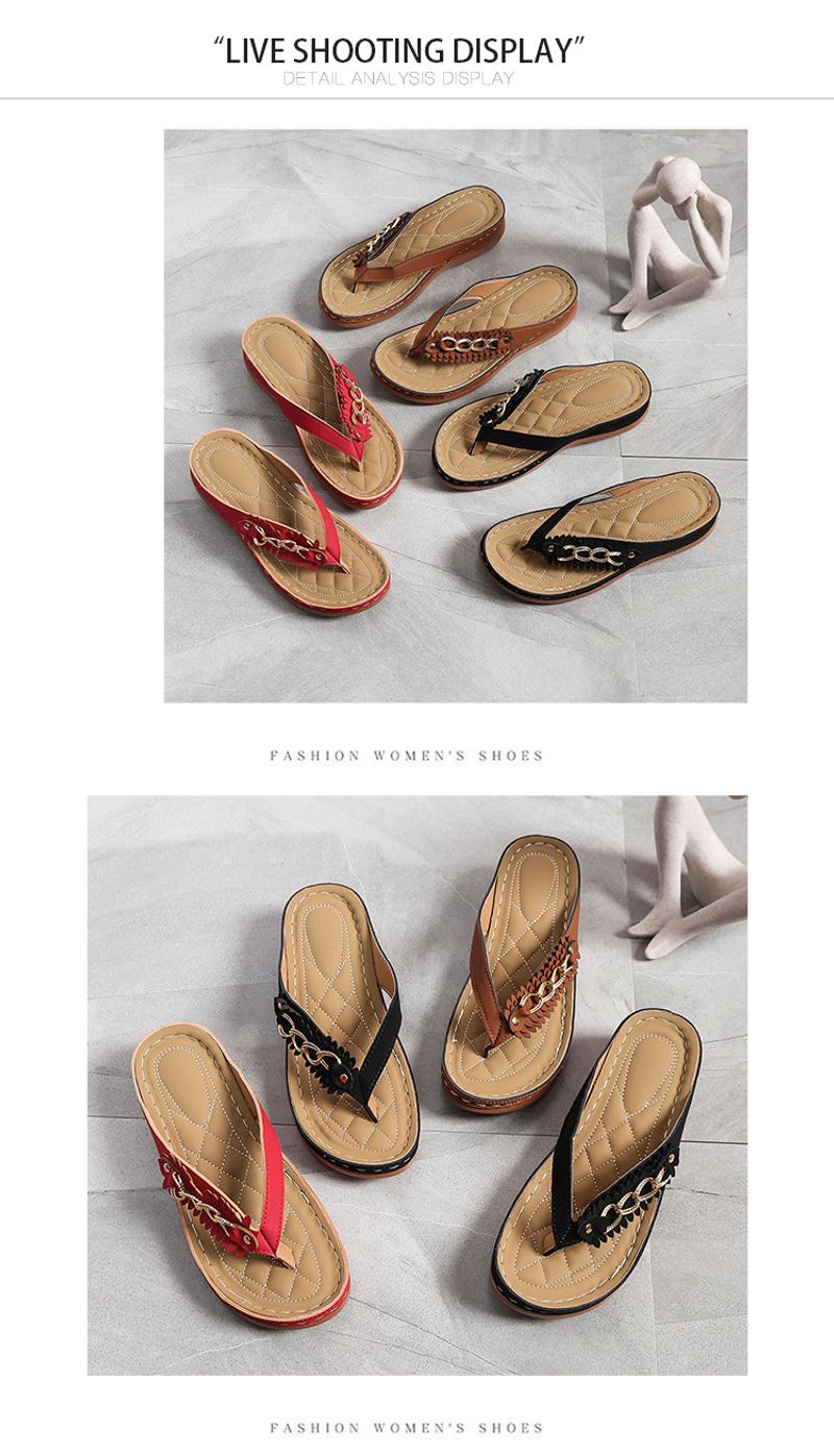 übergroße, dickbesohlte Fischgrät-Slipper für Damen mit Quasten, die außen schräge Absätze tragen und_voghion.com