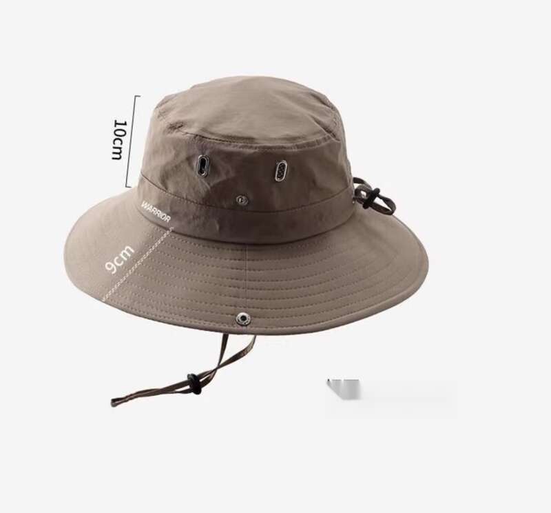 Warrior Western Cowboy Men's Summer Sunshade, UV Protection Fishing Outdoor Sunscreen Fashion Mountaineering Hat_voghion.com