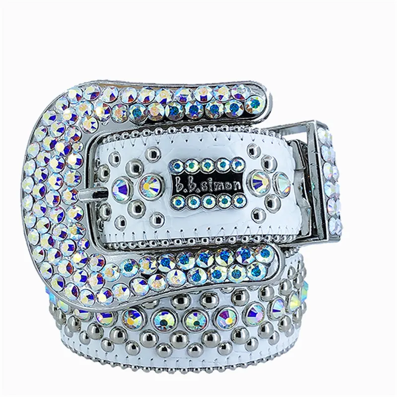 Rhinestone riem voor dames en heren western bling stijl_voghion.com