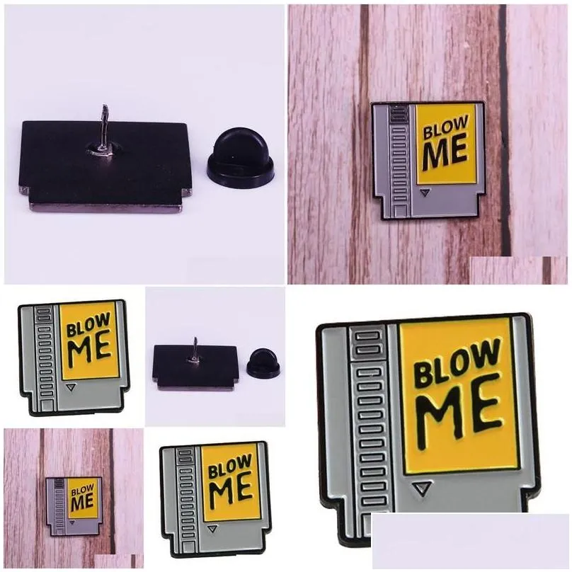 Anstecknadeln, Anstecknadeln, Broschen, Vintage-Patronen-Brosche, 80er-Jahre-Videospiel-Abzeichen, Hartemaille-Anstecknadel, Revers, Schmuck, Accessoire, Drop-Lieferung_voghion.com