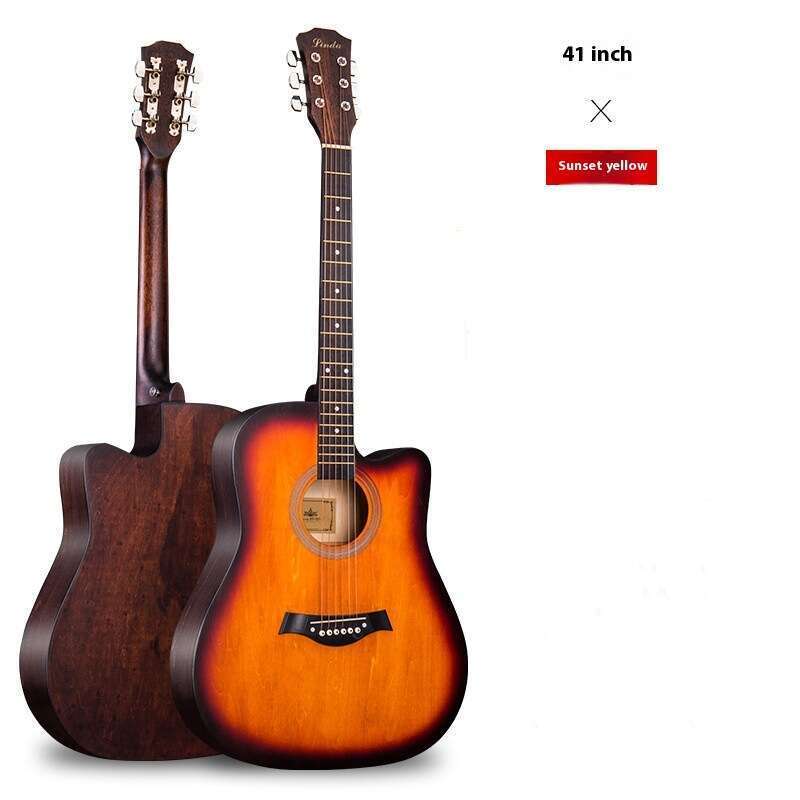41 db-os egykártyás kezdőknek, 40 db-os népdalos férfi és női gitár, 38 hüvelykes felnőtt gitár, kezdő hangszer kezdőknek_voghion.com