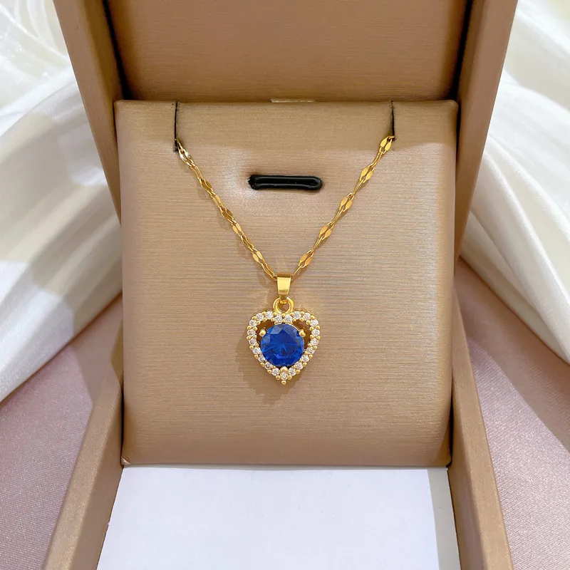 Collane con ciondolo in acciaio inossidabile 316L, minimalista, acchiappasogni, collana per donna, girocollo con nappa, gioielli alla moda per donna_voghion.com