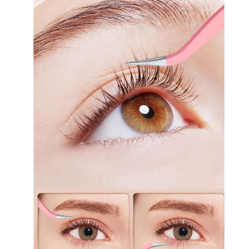 Hoogwaardige primaire gouden veerkrullers, wimperpincet voor valse wimperextensions_voghion.com