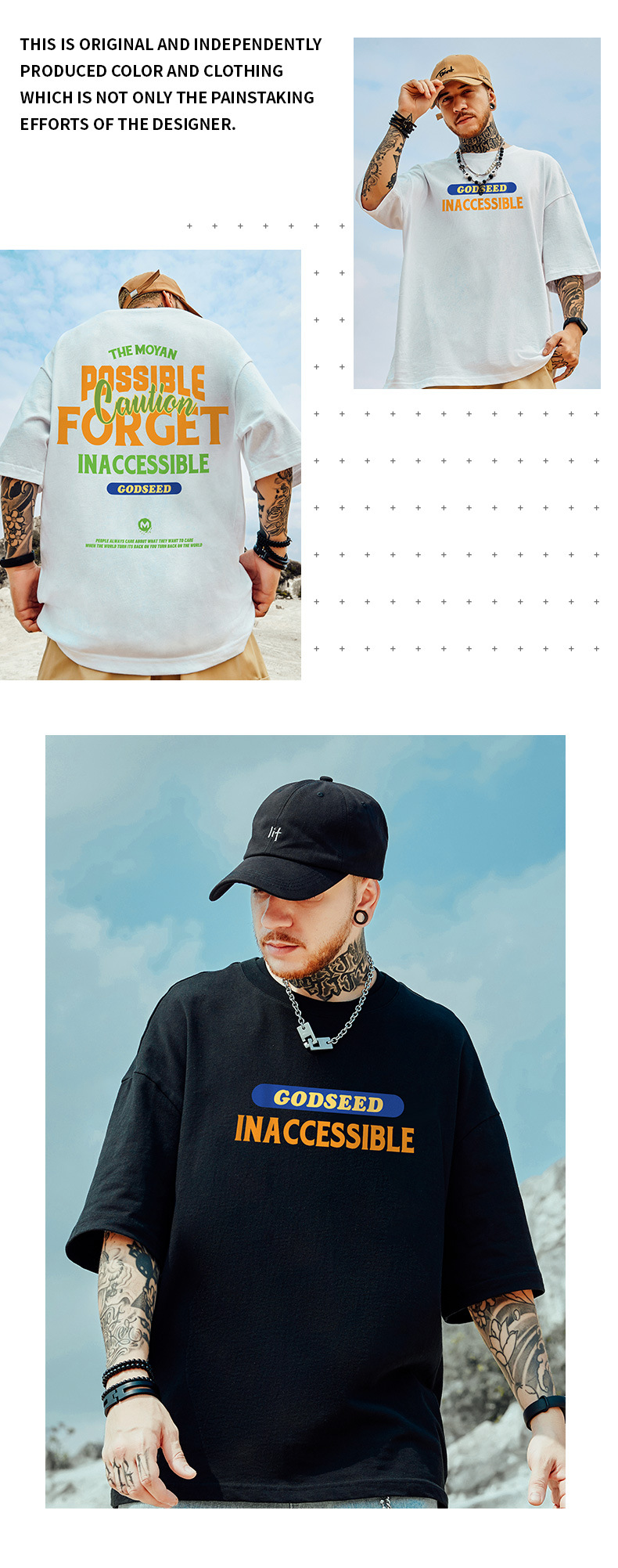 Κοντό μπλουζάκι oversize για φοιτητές, μοντέρνο ανδρικό μπλουζάκι Instagram, με μεγεθυμένο μπλουζάκι με γράμματα και φαρδιά μανίκια, καλοκαιρινό_voghion.com