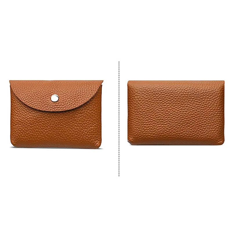 Cowhide Women's Small Purses Fashion Female Short Coin Wallets Pouch Handbag For Girls Card Holder Money Bag_voghion.com