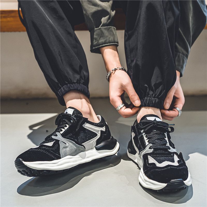Herbst und Winter Neue Lauf Trendy Sport Männliche Studenten Mode Papa Casual Herrenschuhe_voghion.com