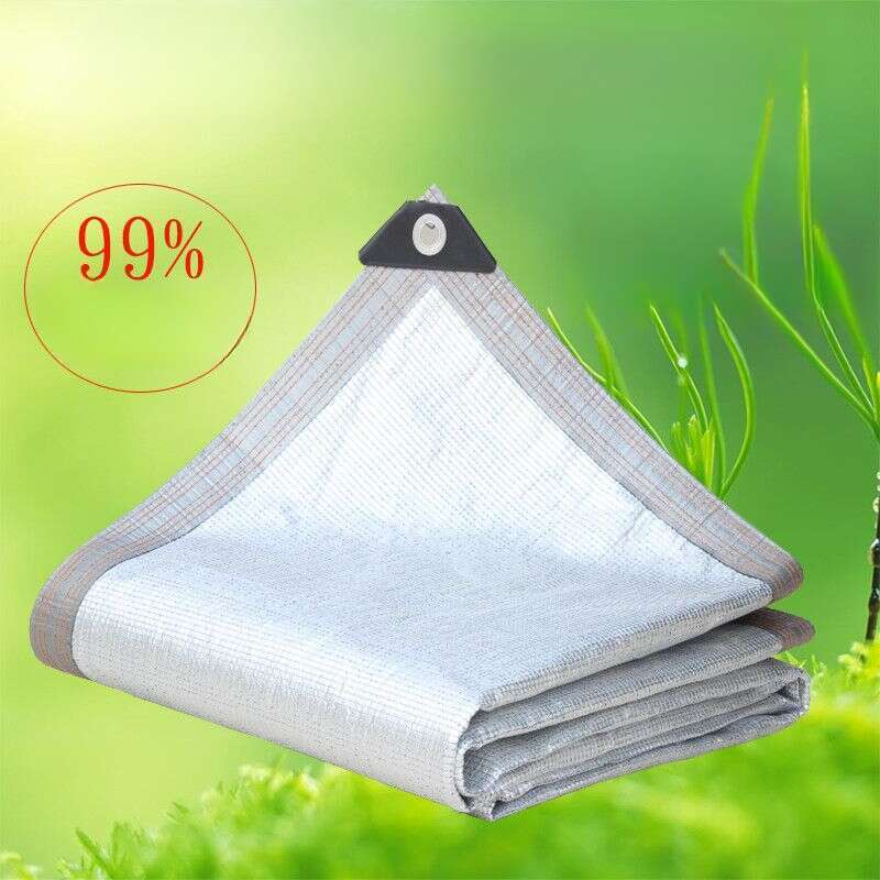 [Evaluare favorabilă 96%] Protecție solară din folie de aluminiu, ecran de protecție solară, umbrire, izolație termică, densificată, îngroșată, pentru curte_voghion.com