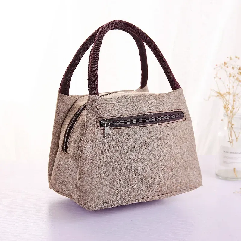 Tasche Frauen Männer Kühltaschen Wärmespeicher Ice Pac Tote Studenten Bento Erwachsene Picknick Essen Handtasche Tragbare Lunchbox_voghion.com