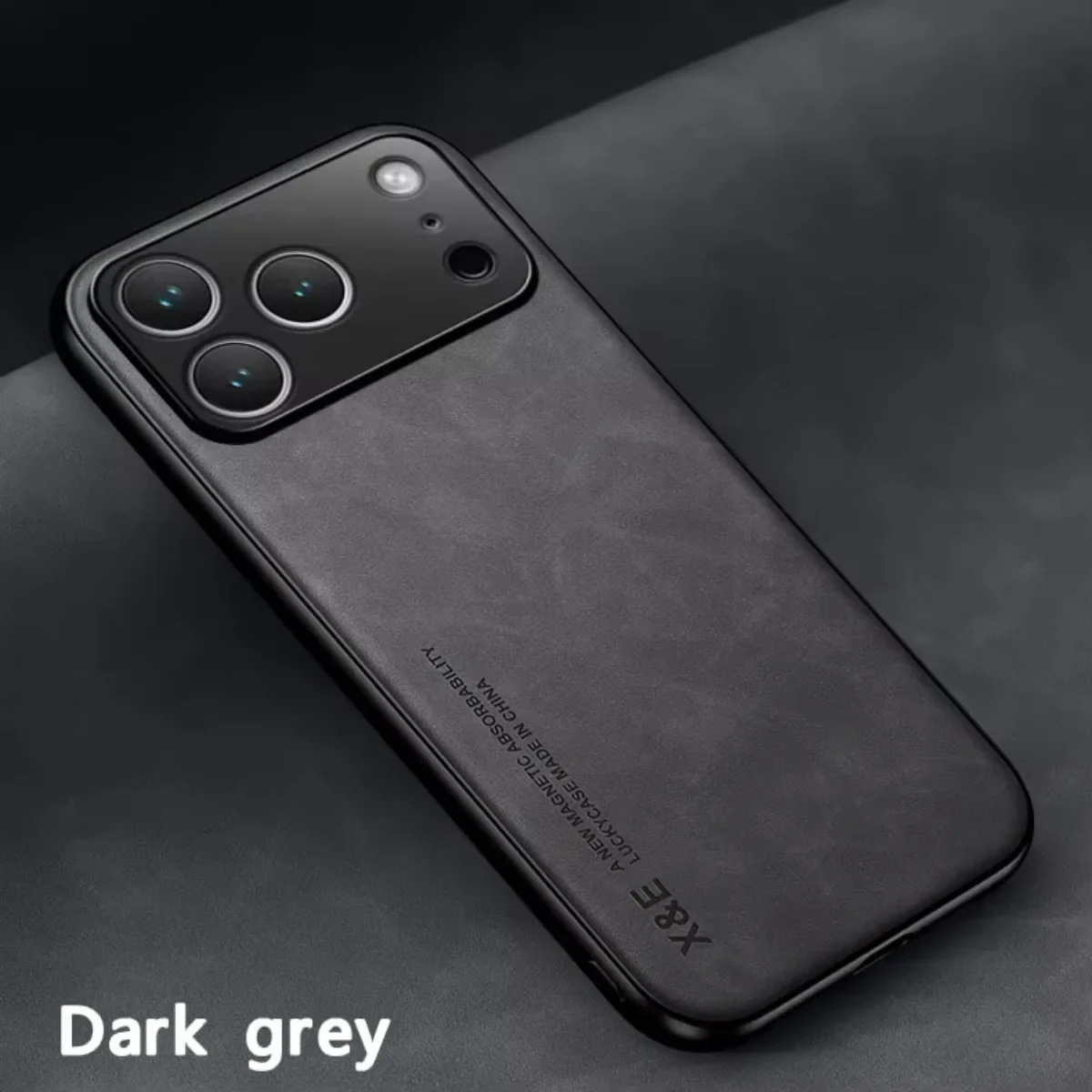 Leder Handyhülle Für Iphone Pro Max Mit Magnetischer Metallplatte_voghion.com
