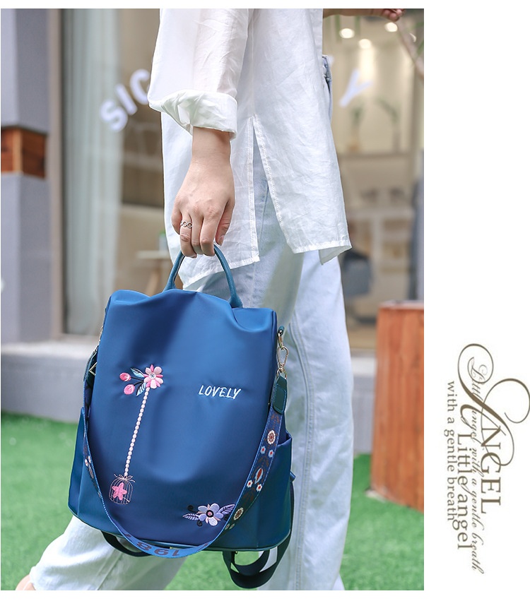 2024 New Oxford Cloth Small Backpack For Women Korean Version Anti-theft Lightweight Single Shoulder Dual-purpose Student Backpack_voghion.com