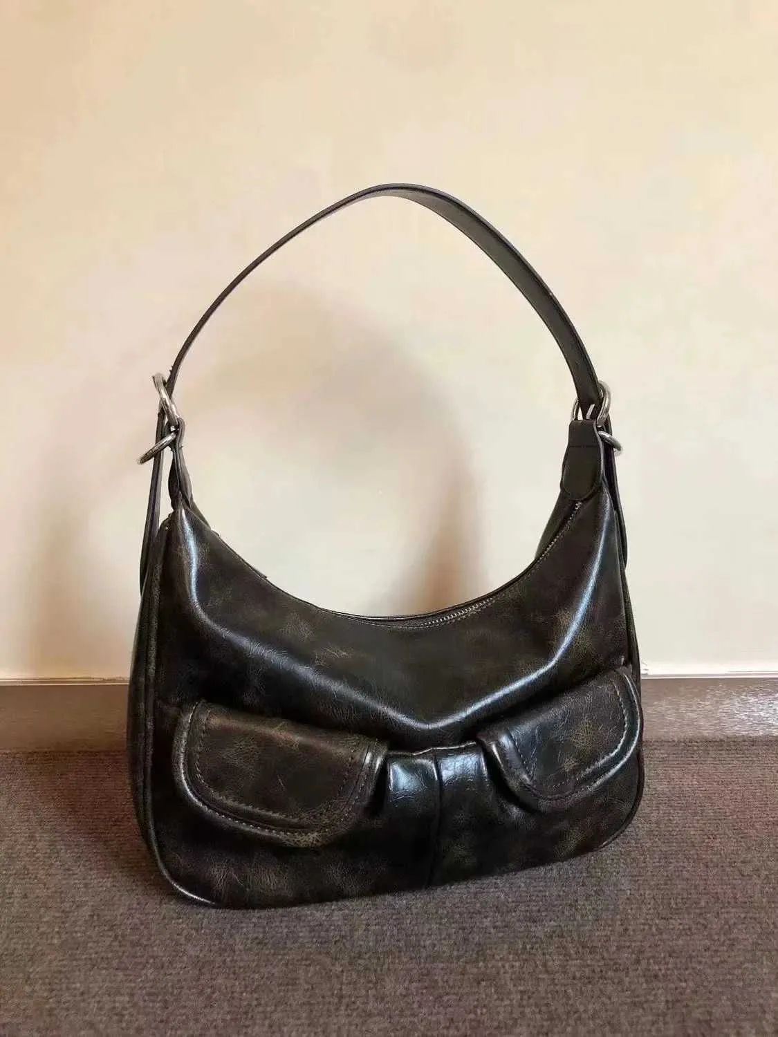 Vintage Kaffee Schulter Frauen Retro Neue Herbst Tasche Chic Casual Unterarm Tasche Weibliche Heiße Mädchen Y2k Handtasche Bolsa_voghion.com