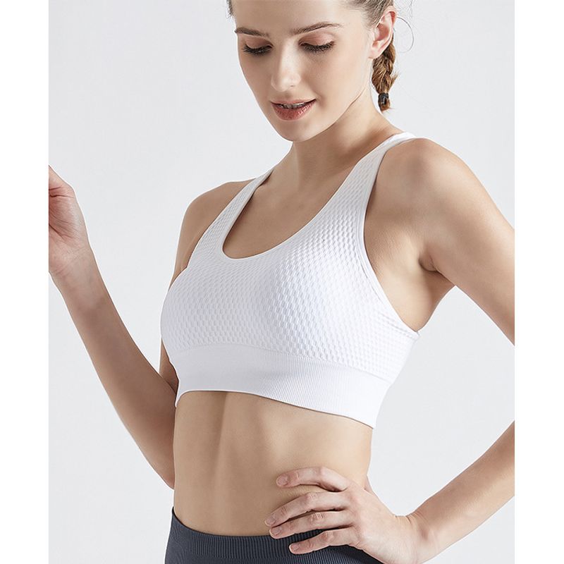 Seamless High-strength Sports Underwear For Women's Summer Shock-absorbing Yoga Fiess Vest, Running Beauty Back, No_voghion.com