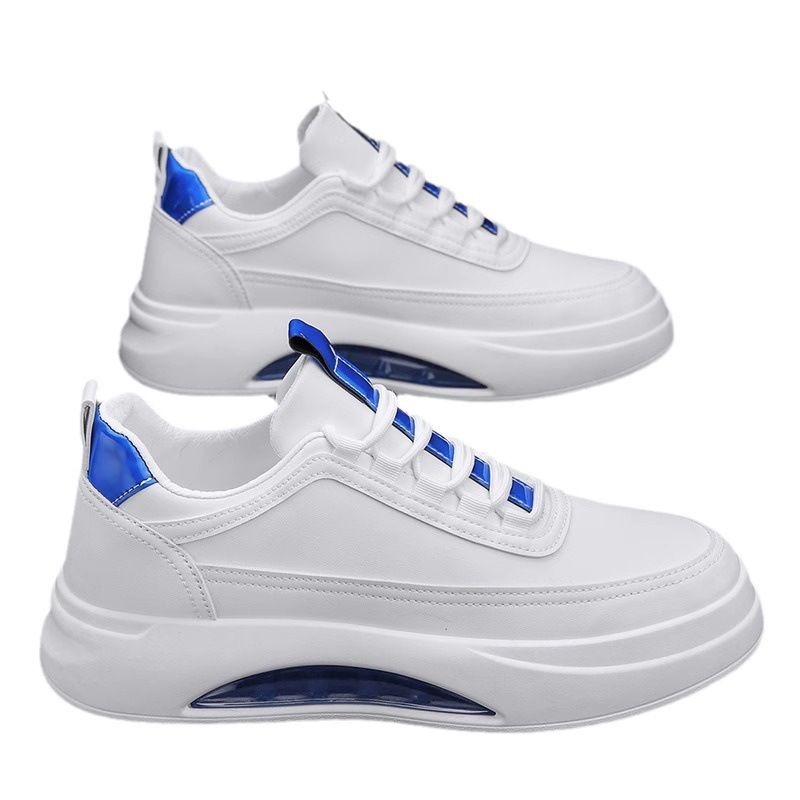 2024 New Summer Versatile Sports Board Men's Casual Leather Elevated Little White Trendy Shoes_voghion.com
