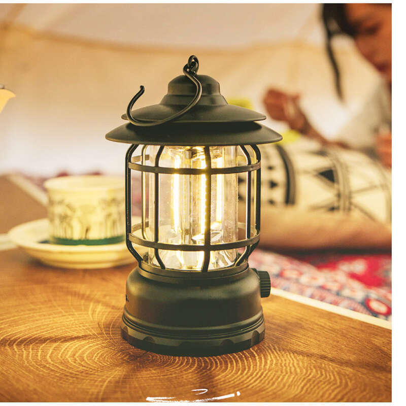 Atmosphäre Flamme Camping Lichter Zelt Pferd Laternen Outdoor Lade Laterne Geschenk_voghion.com