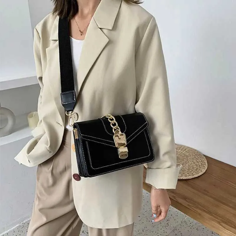 Mode Frauen Kette Crossbody Freizeit Splice Kleine Quadratische Schulter Design Umhängetasche Reise Geldbörse und Handtasche241216_voghion.com