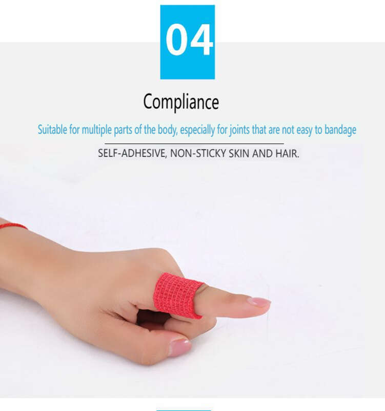 【 100000+repurchases 】 Elastic Self-adhesive Aerobics Bandage White Knee Elastic Wide Ankle Joint Writing Anti Abrasion_voghion.com