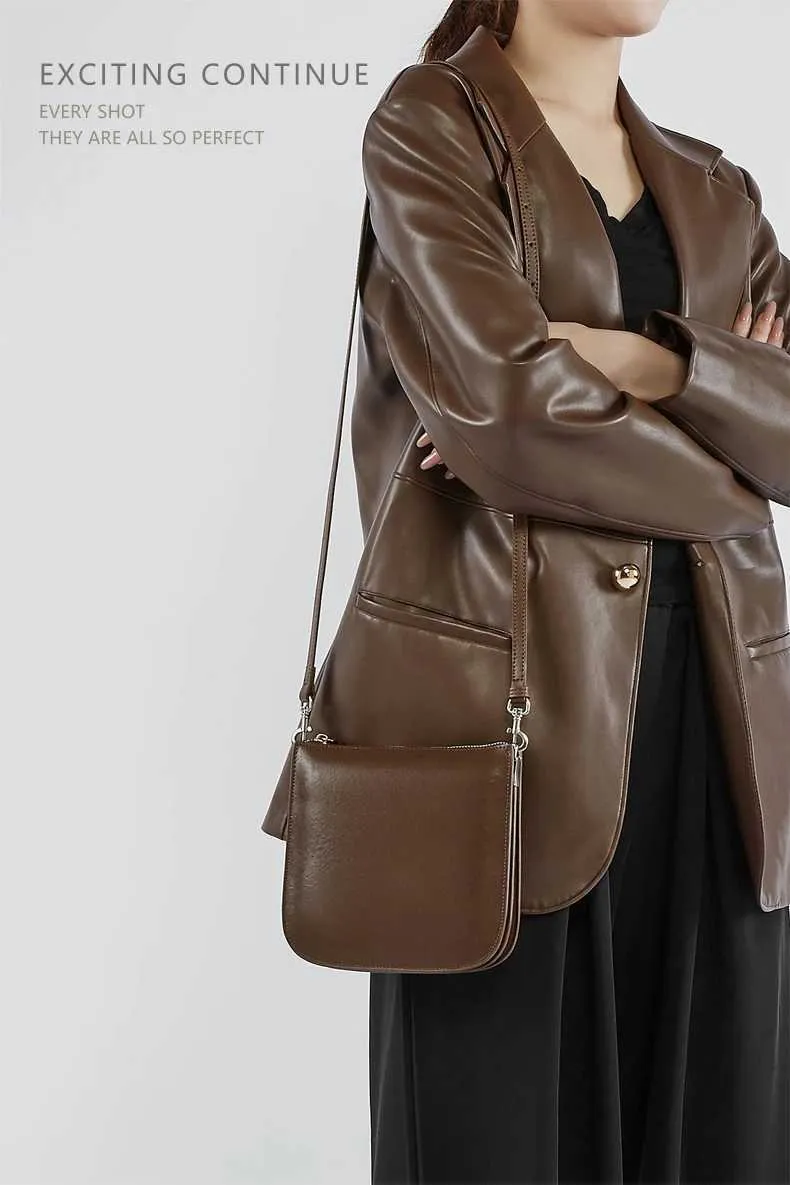 Genți mici de umăr crossbody din piele naturală Toptrends cu 3 straturi pentru femei 2025, poșete de designer Celhone pătrate_voghion.com