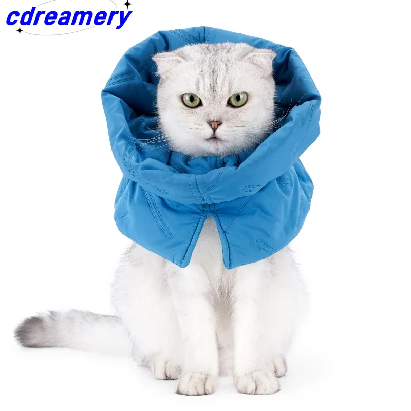 Cat Elizabethan Collar Healing Protective Collar Recovery Collar For After Surgery Adjustable Wound Healing Pet Neck Cone_voghion.com