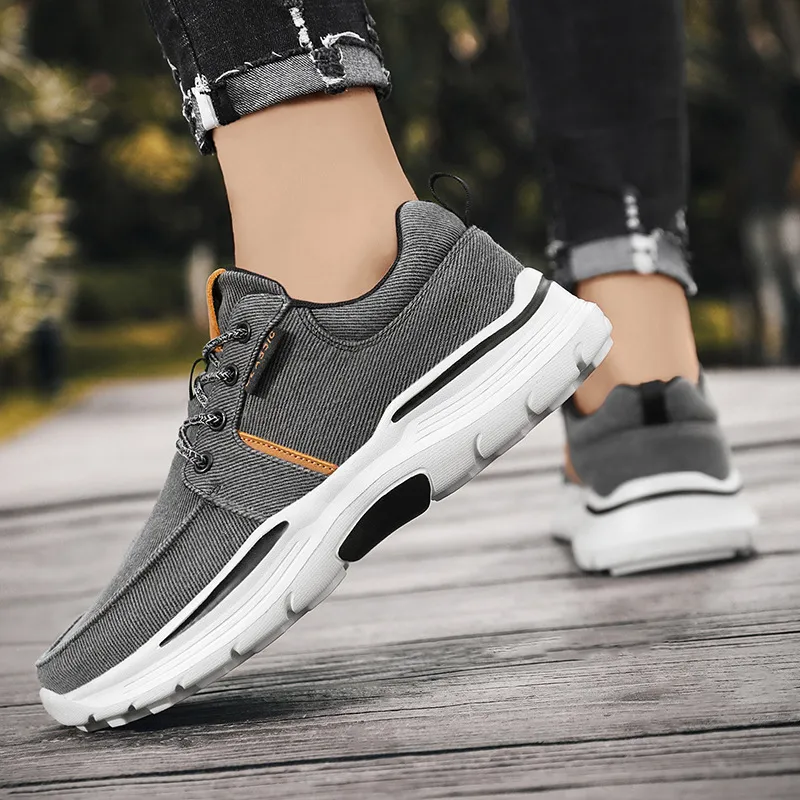 Loafers 2022 Spring New Comfortable Senakers for Men Business Casual Canvas Shoes Lightweight Plus Size_voghion.com