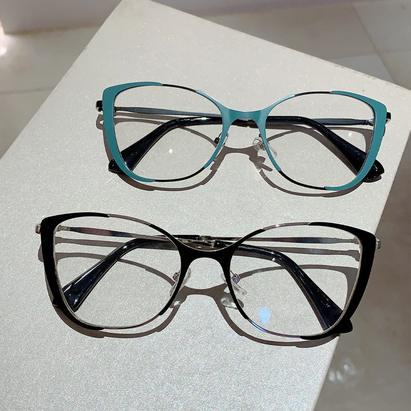 Nieuwe retro cat-eye make-up artefact anti-blauw licht spiegel Internet beroemdheid dezelfde hoge waarde trendy platte spiegel_voghion.com