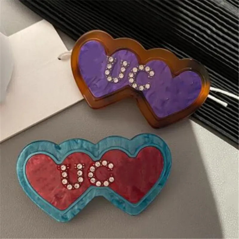 Épingles à cheveux mignonnes pour filles, barrettes de créateurs, pinces à lettres en forme de cœur aimanté, pinces à cheveux pour femmes, épingles à cheveux Rhie Spring_voghion.com
