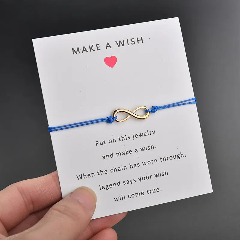 Damen Herren INFINITY Make A Card Armbänder Benutzerdefinierte Armreifen Schmuck Handgefertigtes Wickelarmband mit Perlen_voghion.com