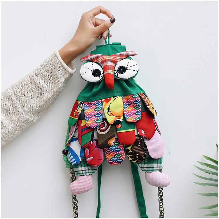 Zaini per bambini Moda Novità Autunno Inverno Bambini Spalle retrò da clown Studenti Borse da scuola Ragazze adolescenti Cartoni animati_voghion.com