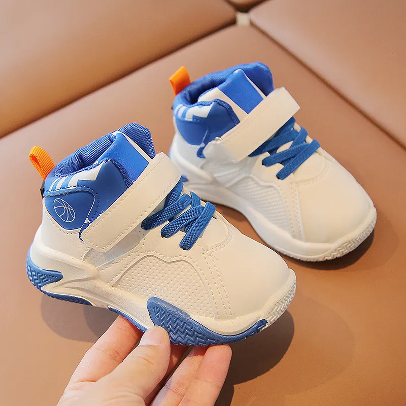 Kids Fashion High-top Sneakers For Boys Girls Sport Running Lightweight Children Casual Toddler Walking Shoes Sizes 21 -_voghion.com