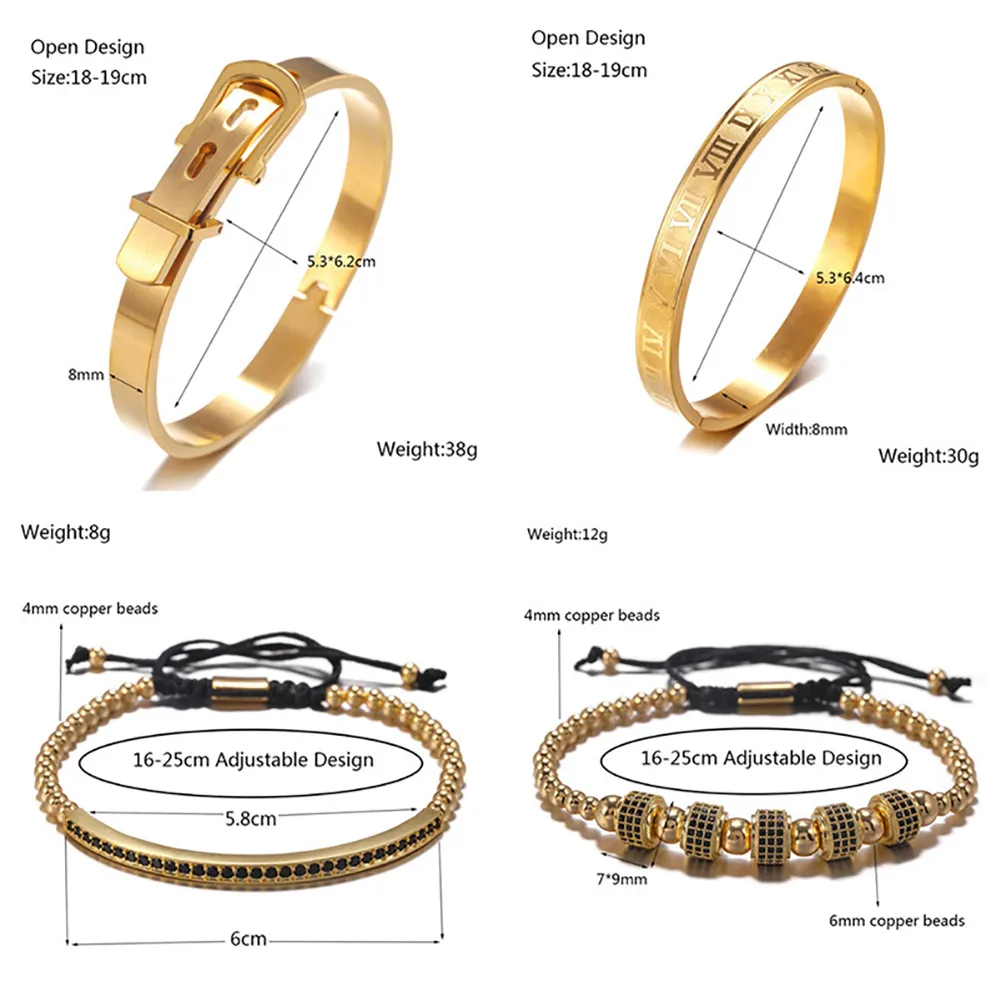 Wolf Tide New Fashion Hip Hop Zirkonia Edelstahl Buchstabenarmband Schmuck Party Punk Geschenk für Männer und Frauen_voghion.com