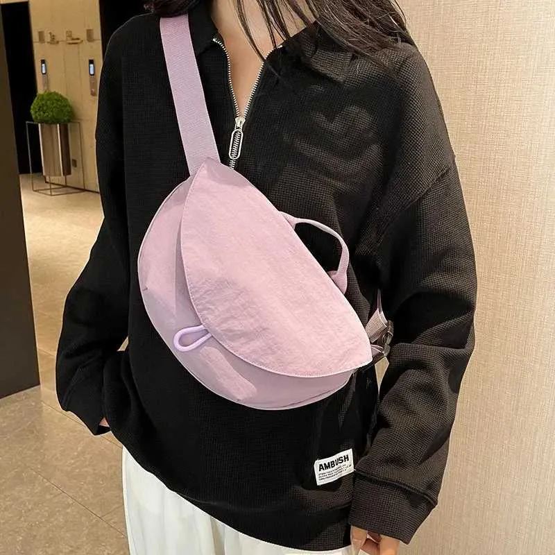 Borsa a tracolla elegante da donna borsa spalla e marsupio nylon_voghion.com