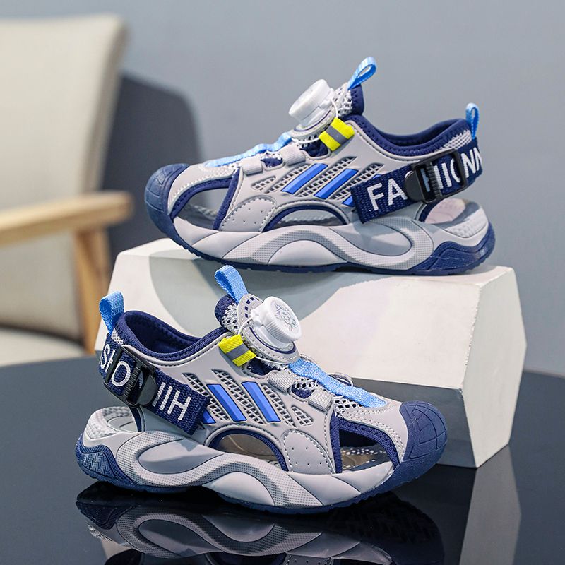 Boys' 2024 summer new children's sports sandals boys non-slip beach shoes_voghion.com