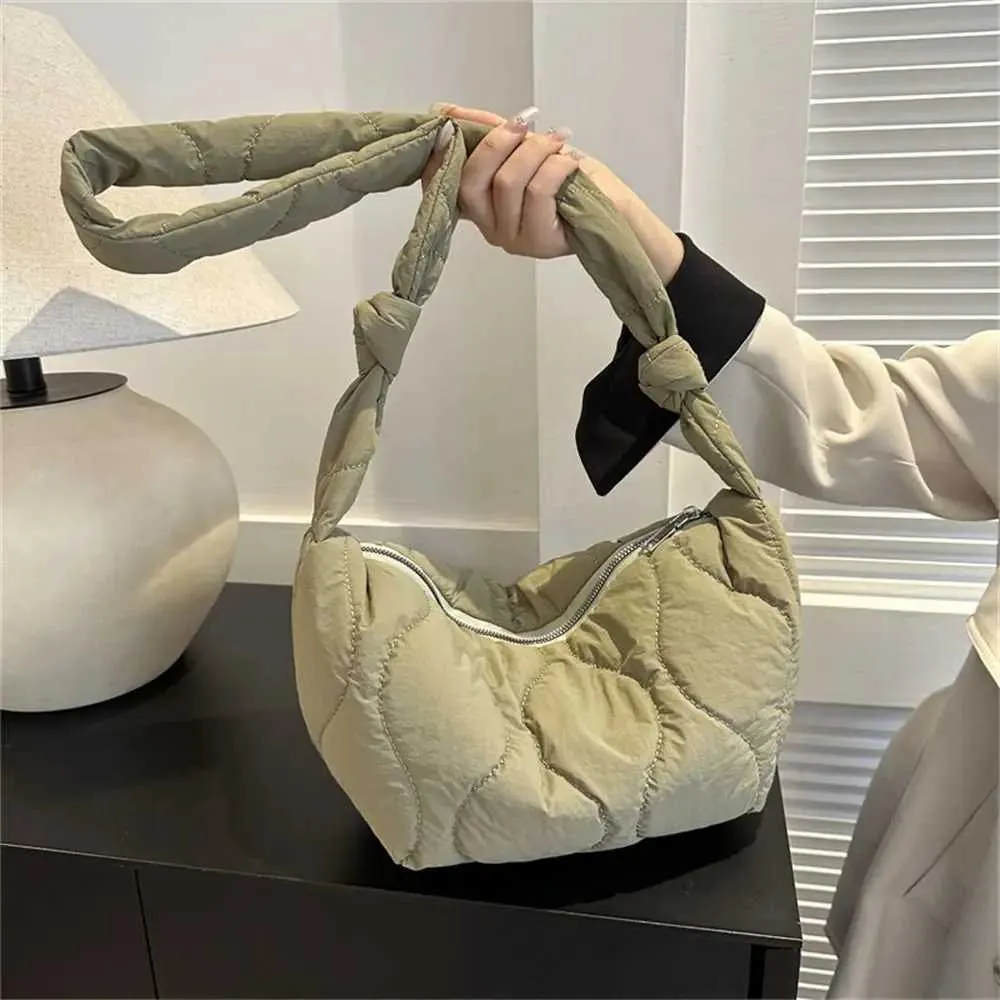 Gesteppte Umhängetasche Für Damen Große Puffy Schultertasche_voghion.com