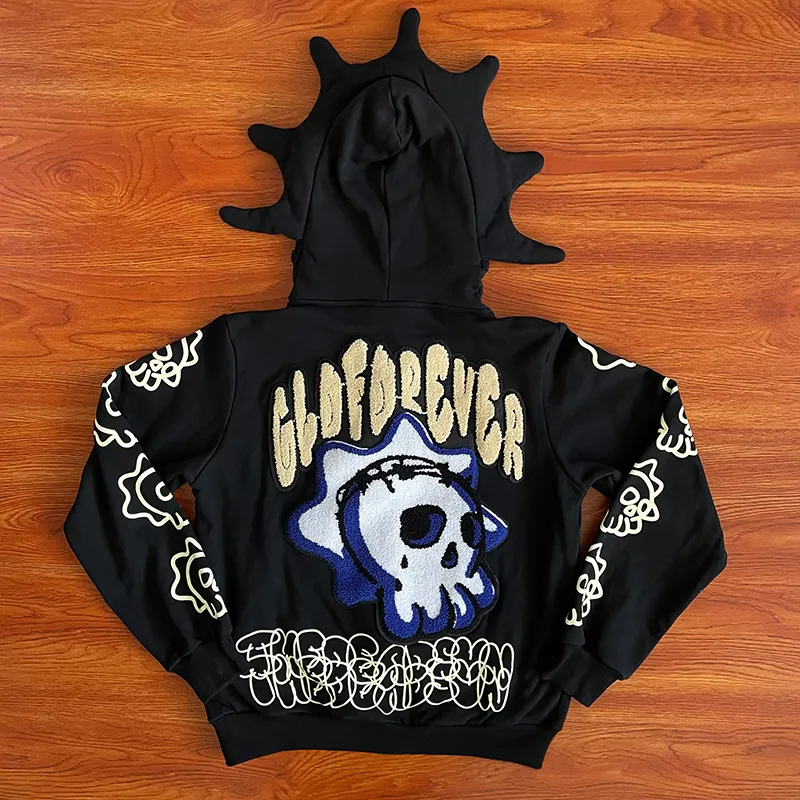 Men's Hoodies Fast Glo Gang The Glory Full High Street 1:1 Men Women Drink Embroidery Cartoon Hoody Sweatshirts Fall_voghion.com