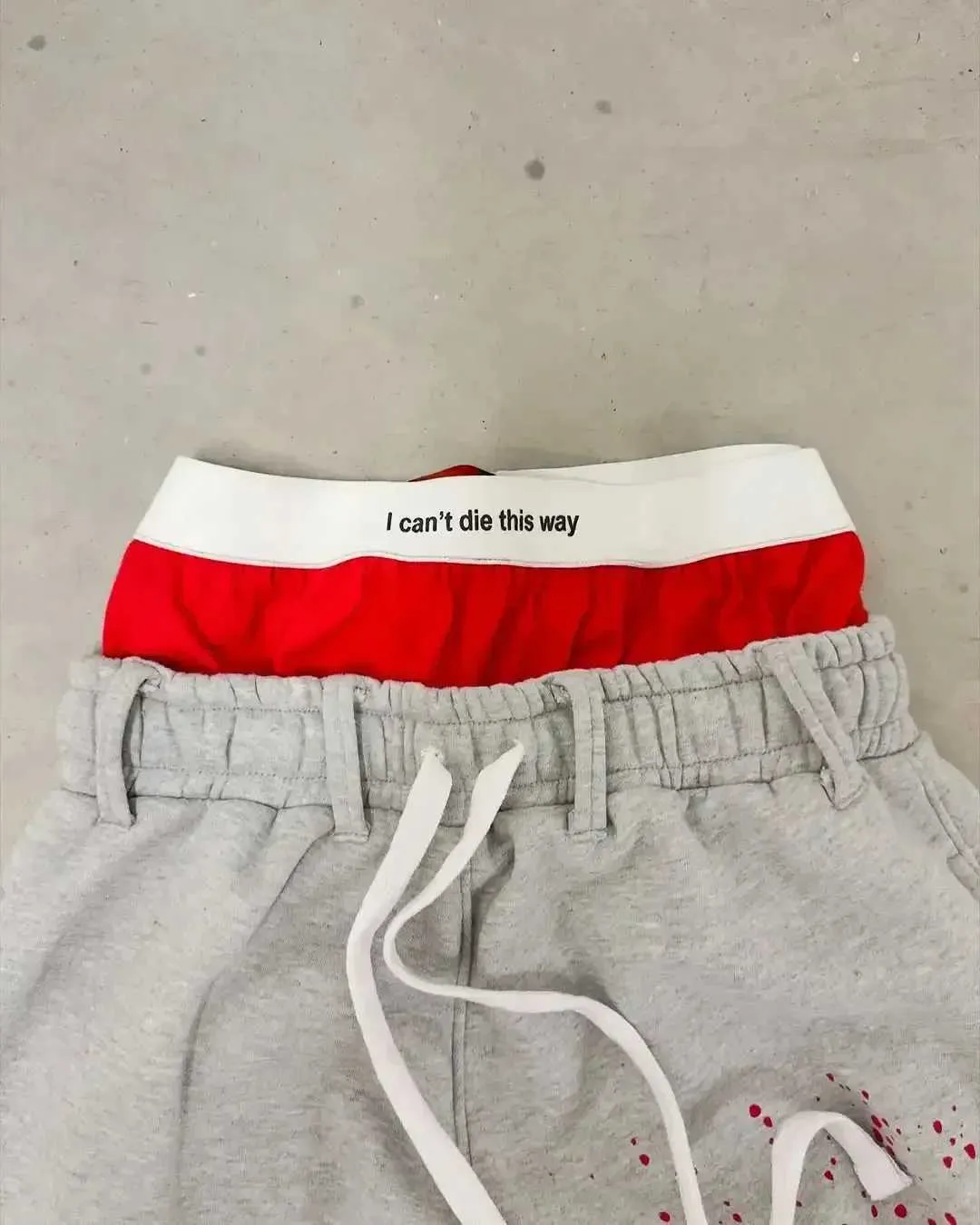 Pantalon de jogging taille haute à cordon de serrage pour homme, style hip-hop, style streetwear, style cargo baggy Y2K_voghion.com