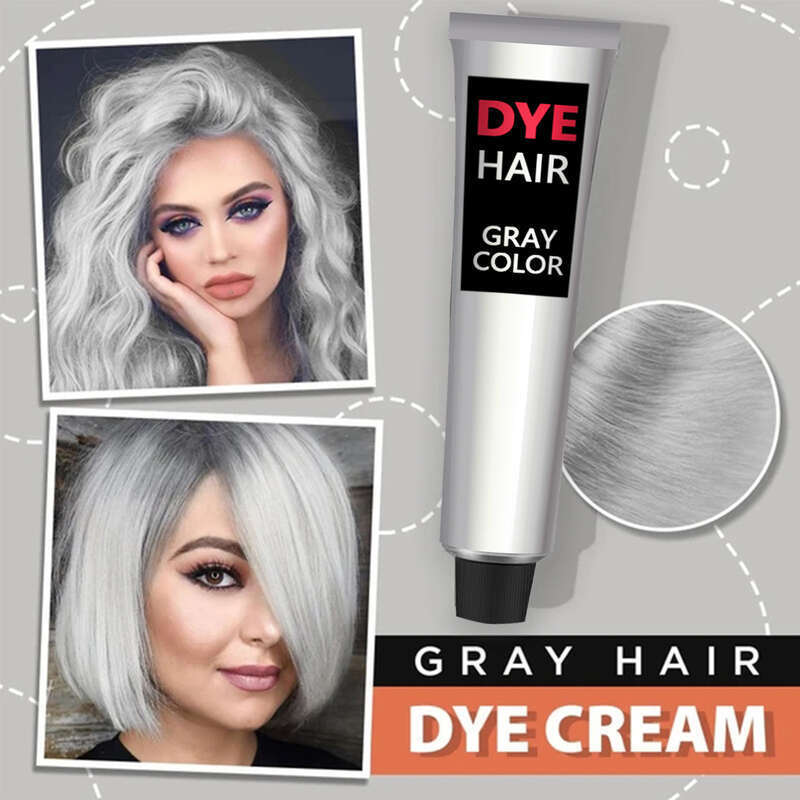Grey Grandma Agent Trend Hairdressing Cream Easy Color Care Lasting, Mild, And Not Harmful To Hair Lasting, Mild,_voghion.com