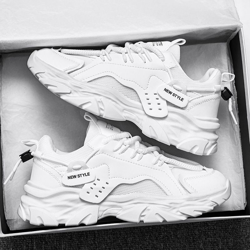 Zapatos de seguridad para el trabajo para hombre, transpirables, informales, negros, deportivos, de malla, con suela gruesa y aumento de altura, de verano_voghion.com