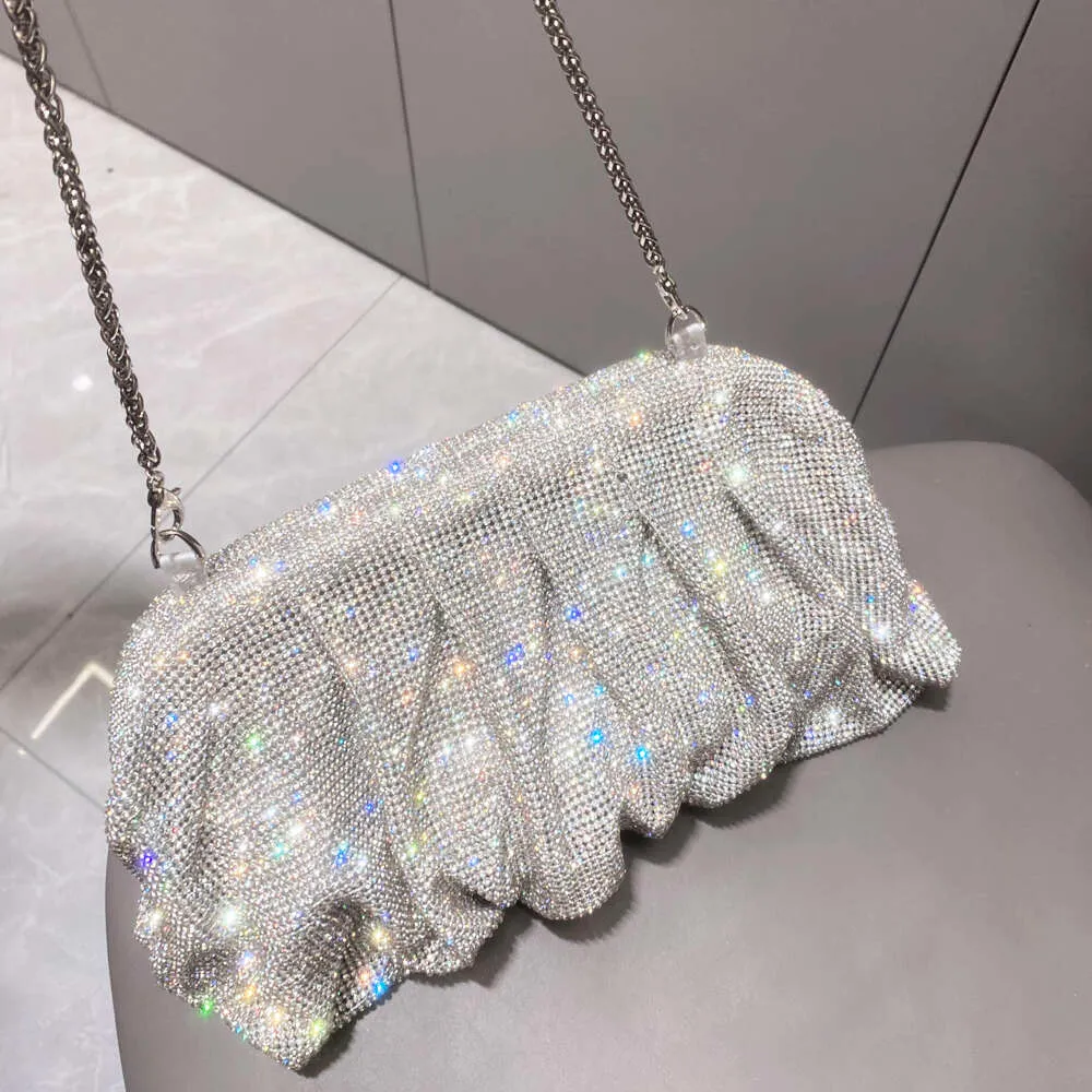 Pochettes de soirée faites à la main avec poignée brillante, nouveaux sacs à main et sacs à main pliables de créateur pour fête de mariage de haute qualité_voghion.com