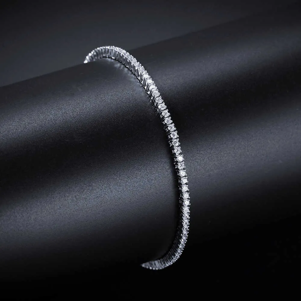 Cubic Zirconia Tennis Bracelet Gold Plated Bangle For Women_voghion.com
