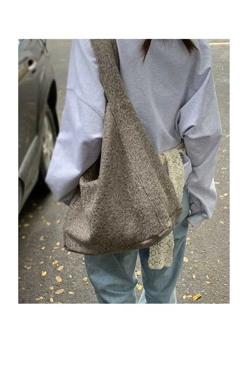 Dames schoudertas tweed retro luipaardprint herfst winter_voghion.com