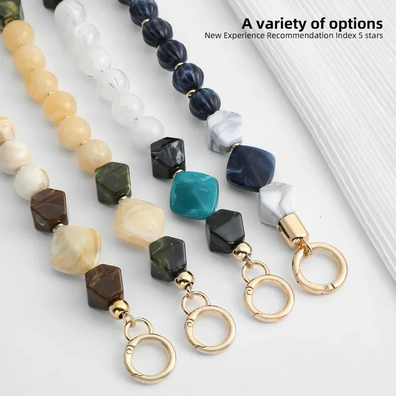 Acrylic Strap Removable Bag Accessories Colourful Womens Resin of bags Purse Chain Fishbone chain 241115_voghion.com