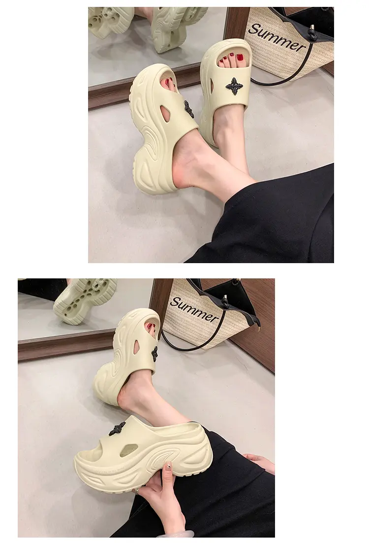 Summer Women's Platform Slippers Beach Sandals Soft Sole_voghion.com