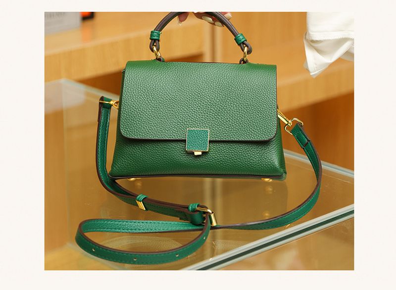 Echtes Leder Top-Layer-Rindsleder Tasche 2024 neue Mode vielseitige Handtasche Temperament einfache Schulter_voghion.com