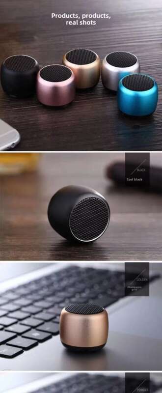 M1 Kabelloser Mini-Bluetooth-Lautsprecher, Metallstahlkanone, tragbares kleines Audiosystem für den Außenbereich_voghion.com