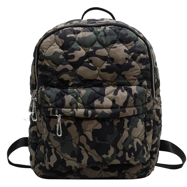 Women Shoulder Backpack Quilted Fashion School Back Pack Rhombus Pattern Large Solid Casual For Travel Lady Girl Bagpack_voghion.com
