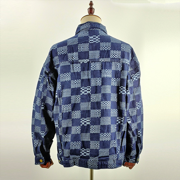 men's spring and autumn casual loose denim jacket multi-pocket button jacket_voghion.com