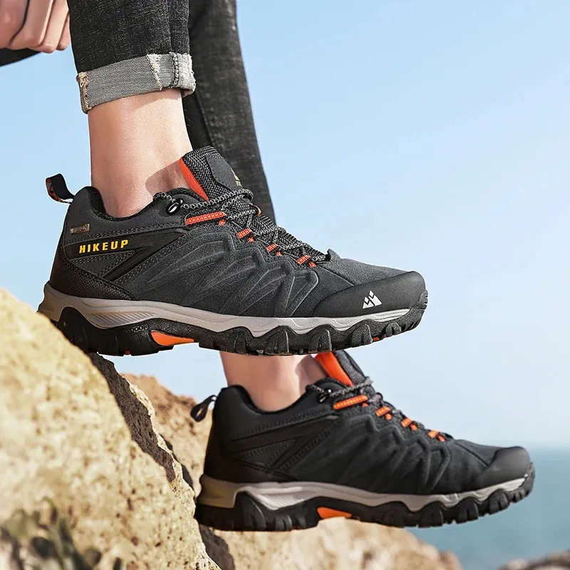 Herren Wanderschuhe Aus Leder Trekking Outdoor Kletterschuhe_voghion.com