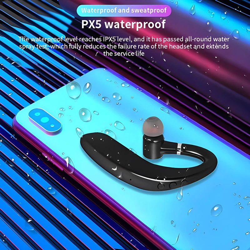 Wireless Bluetooth Earphone Single Business Headset Long Standby_voghion.com