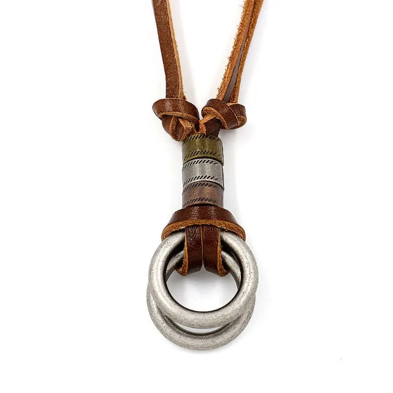 Ketten Zierliche romantische Halskette mit Perlen aus echtem Leder für Damen und Mädchen im Alltag_voghion.com